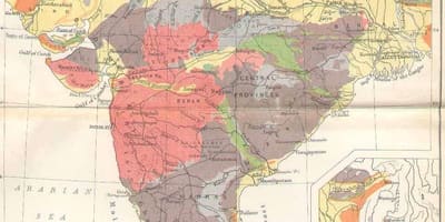 Карта Индия старые