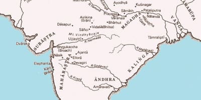Старинная карта Индии