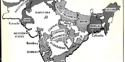 Карта Индии до 1947
