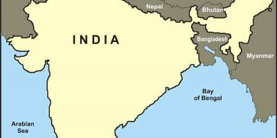 Карта Индии с границами