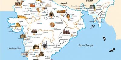 Карта путешествия Индия